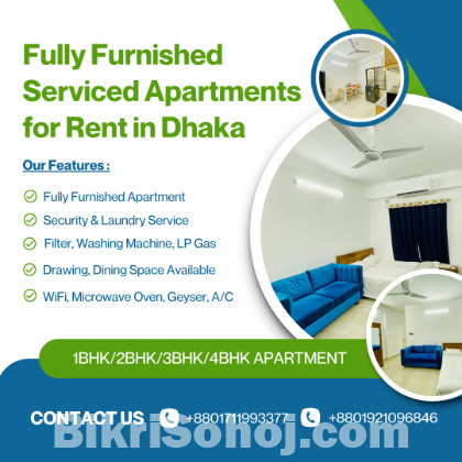 Modern 2 Bedroom Apartment Rent in Bashundhara R/A